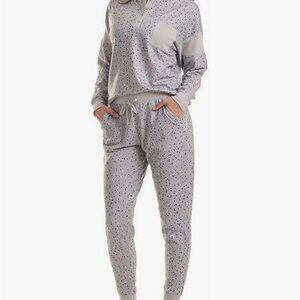 Splendid Gray Starry Pajama Set